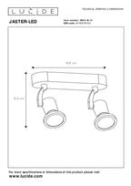 JASTER-LED - Ceiling spot - LED - GU10 - 2x5W 2700K - White