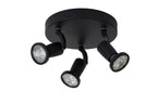 JASTER-LED - Plafondspot - Ø 20 cm - LED - GU10 - 3x5W 2700K - Zwart