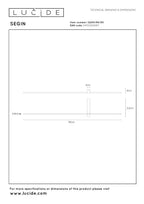 SEGIN - Wandlamp - LED - 1x10W 2700K - Zwart