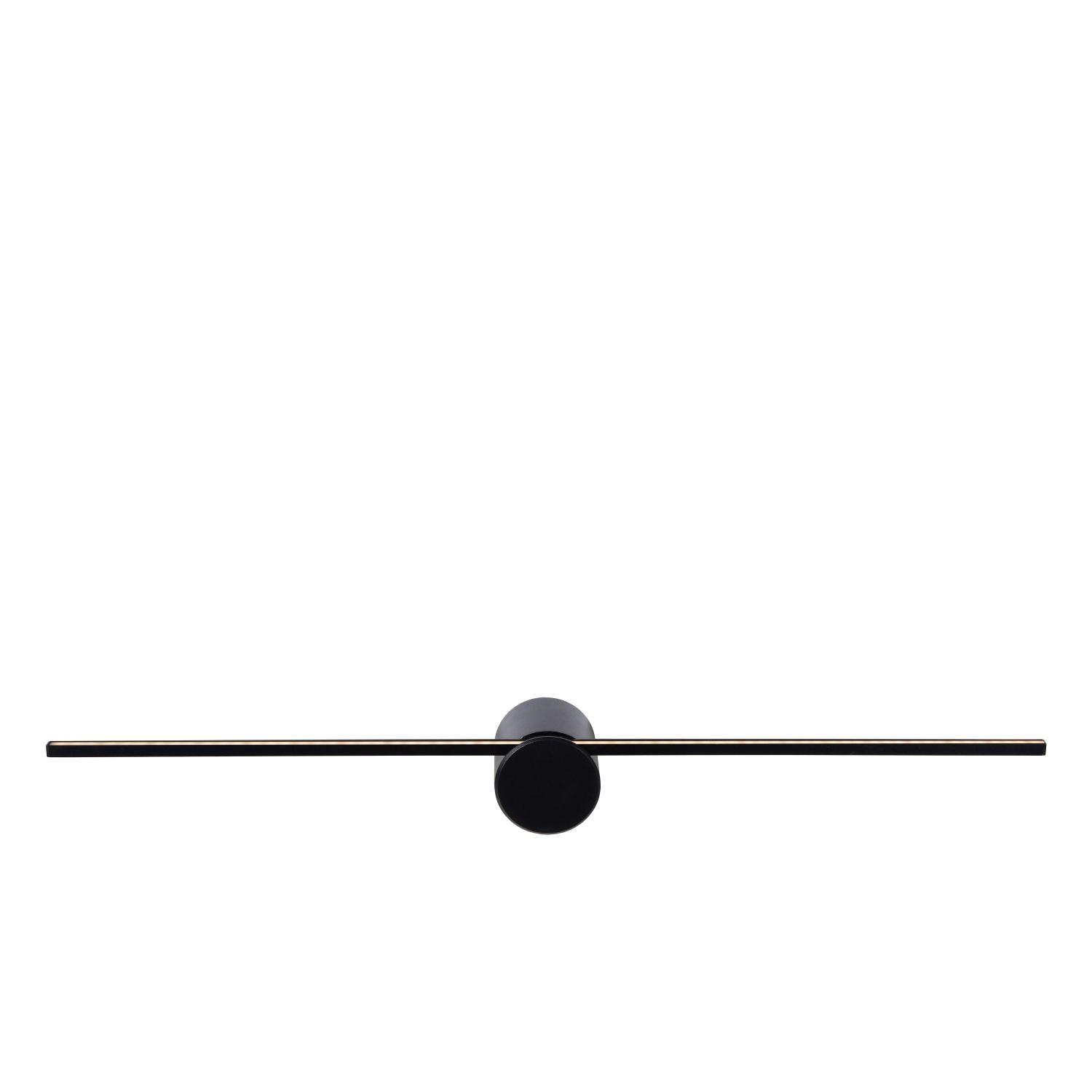 MIZAR - Applique murale Salle de bain - LED - 1x6W 2700K - IP44 - Noir