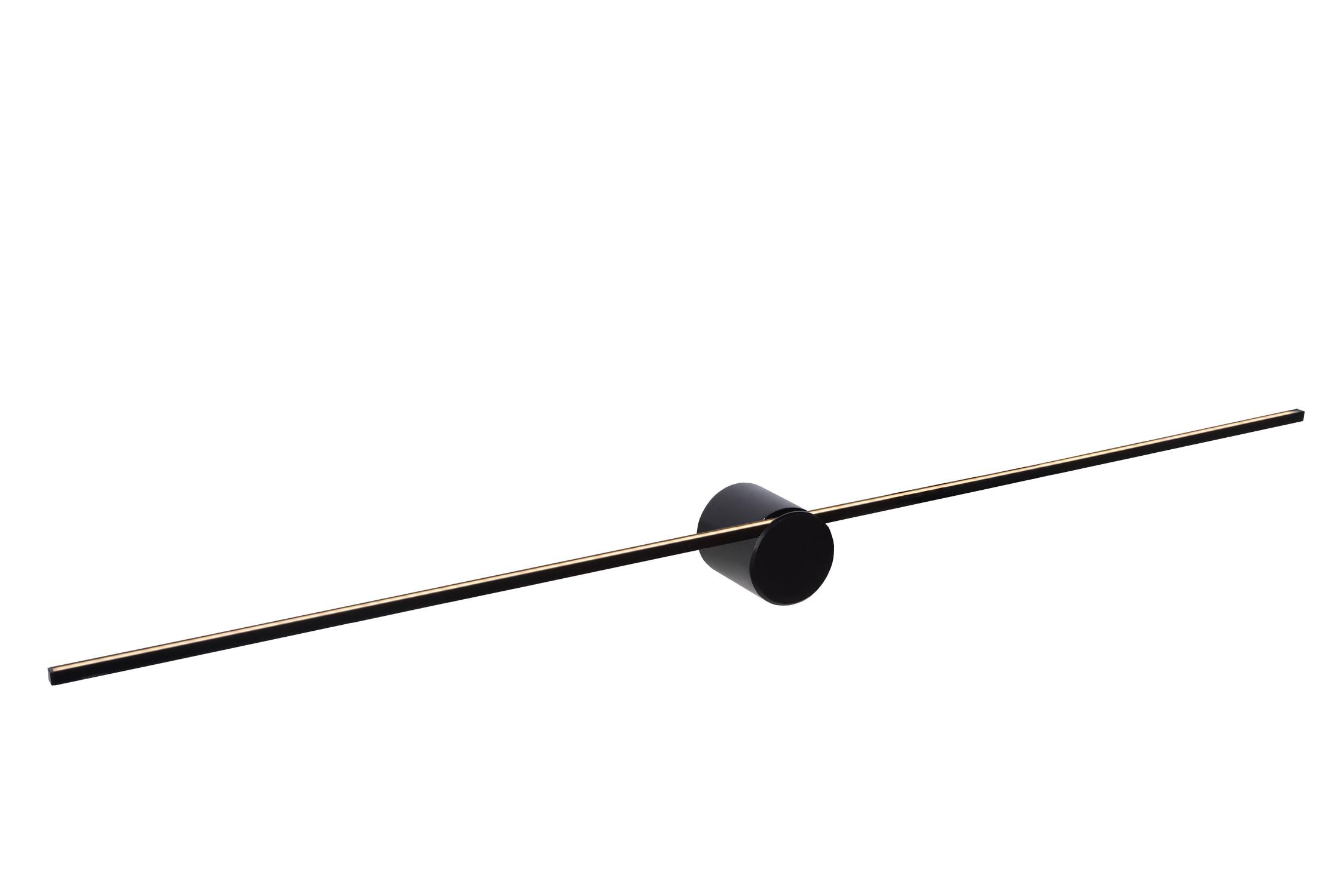 MIZAR - Wandlamp Badkamer - LED - 1x11W 2700K - IP44 - Zwart