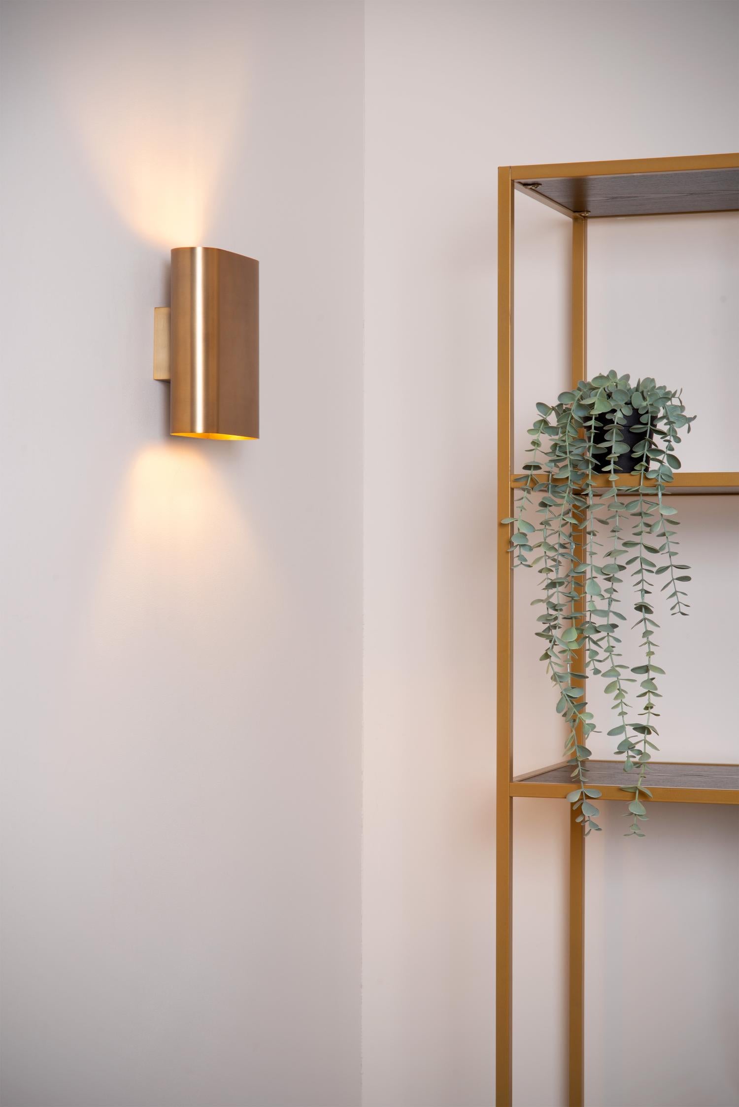 OVALIS - Wandlamp - 2xE14 - Mat Goud / Messing