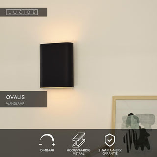 OVALIS - Wall light - 2xE14 - Black