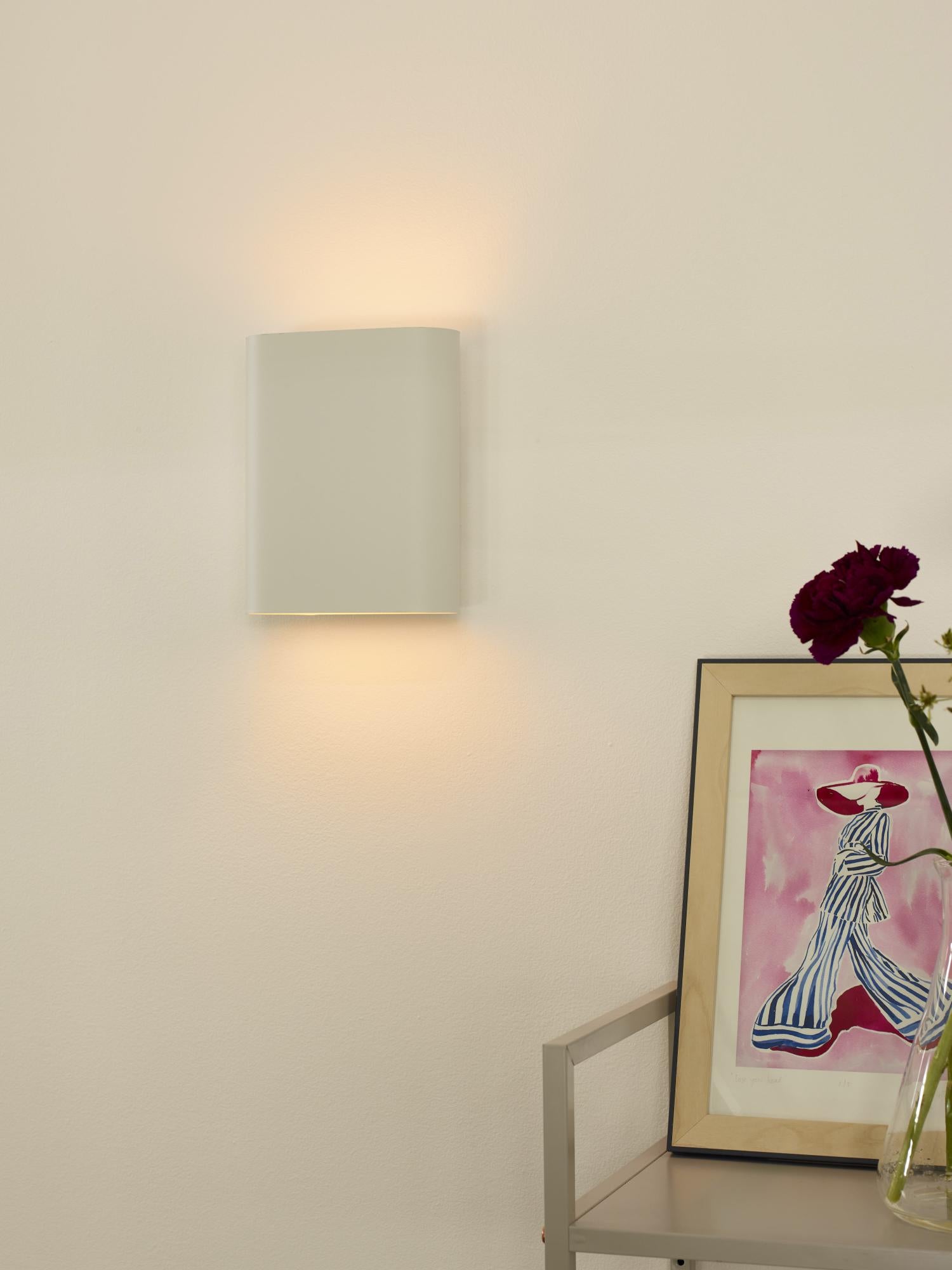 OVALIS - Applique murale - 2xE14 - Blanc