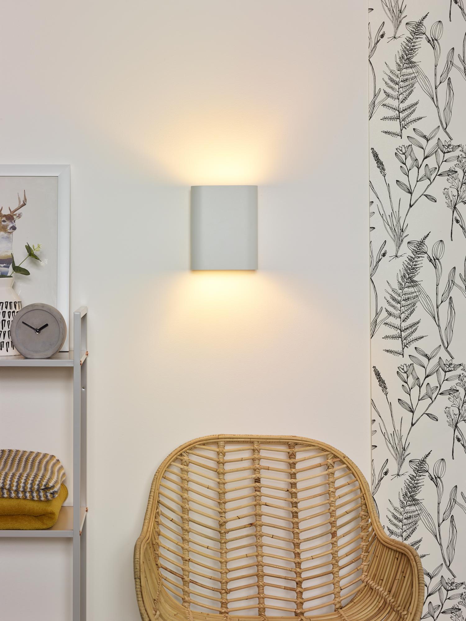 OVALIS - Applique murale - 2xE14 - Blanc