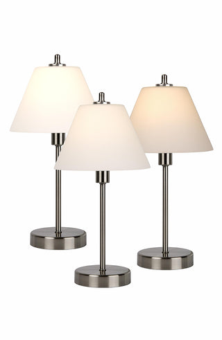 TOUCH - Table lamp - Ø 22 cm - 1xE14 - Matt chrome