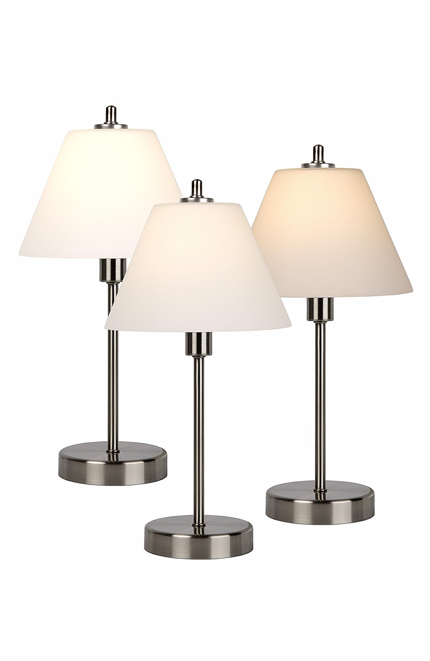 TOUCH - Table lamp - Ø 22 cm - 1xE14 - Matt chrome