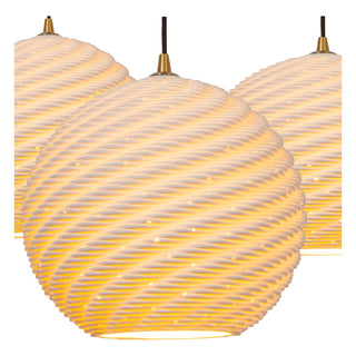 BINA - Suspension - Ø 40 cm - 3xE27 - Blanc