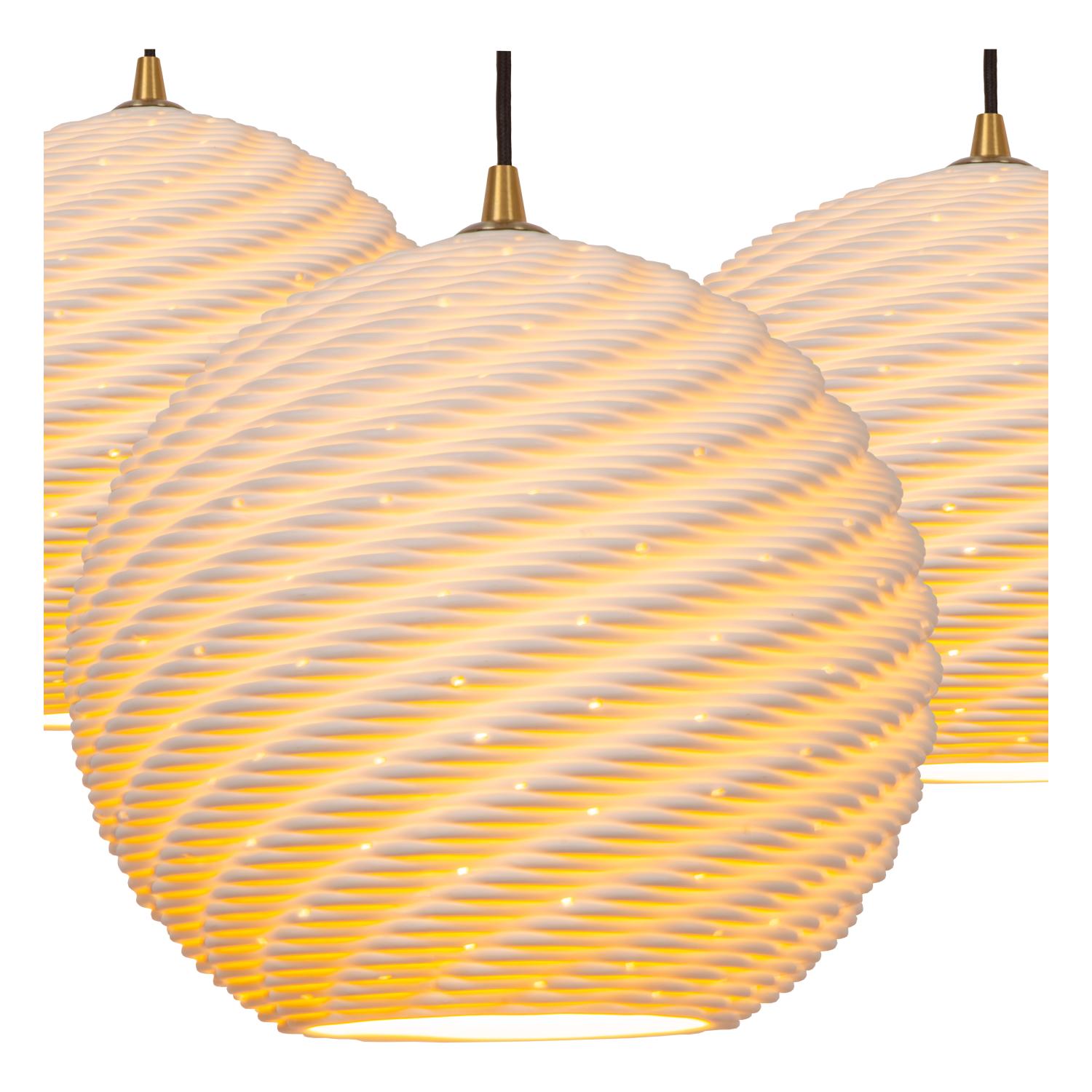 BINA - Suspension - Ø 40 cm - 3xE27 - Blanc