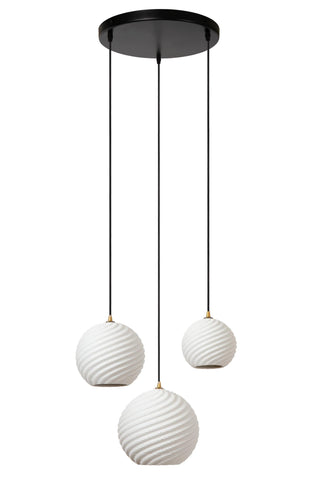 BINA - Suspension - Ø 40 cm - 3xE27 - Blanc