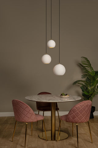 BINA - Suspension - Ø 40 cm - 3xE27 - Blanc