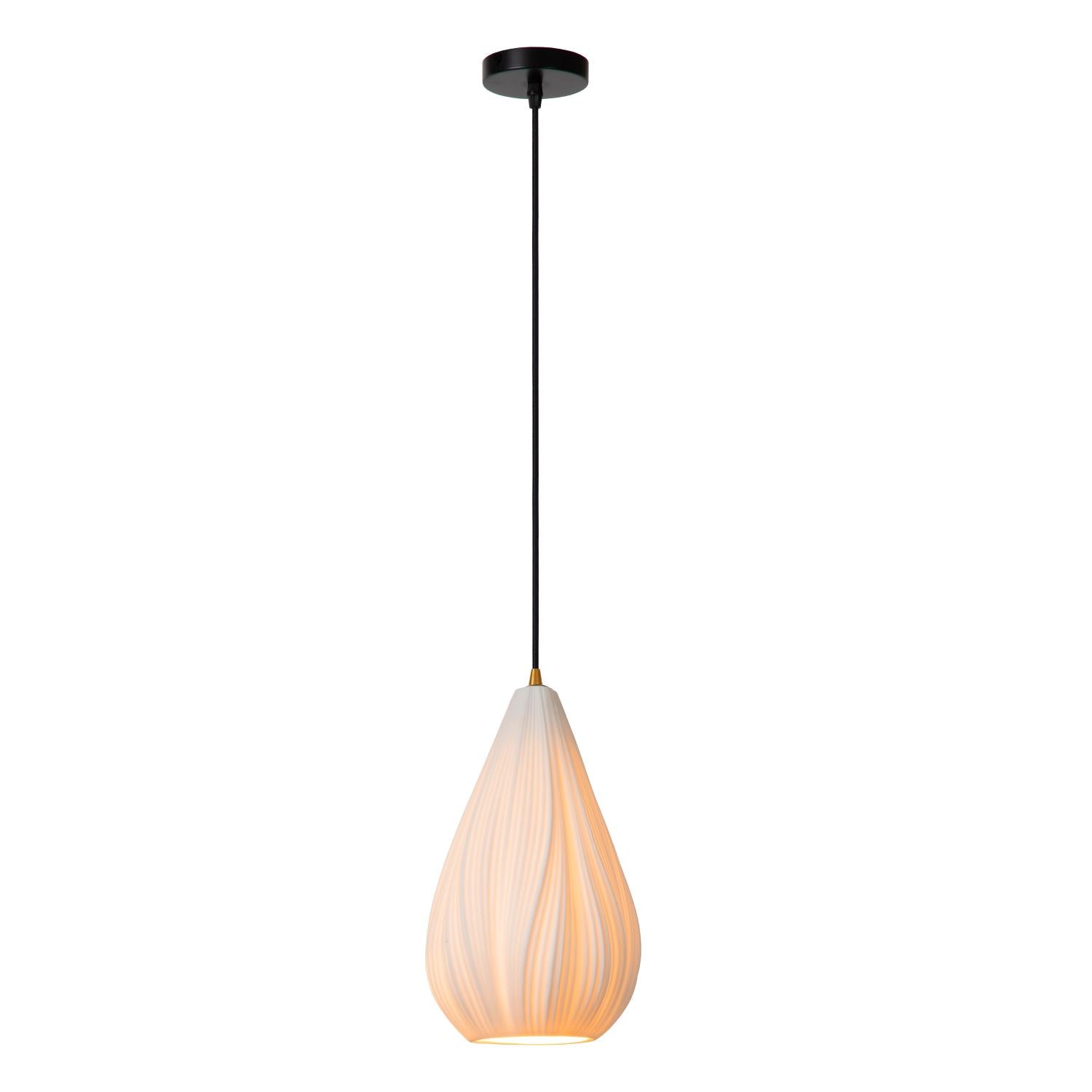 CINZIA - Hanglamp - Ø 18,3 cm - 1xE27 - Wit