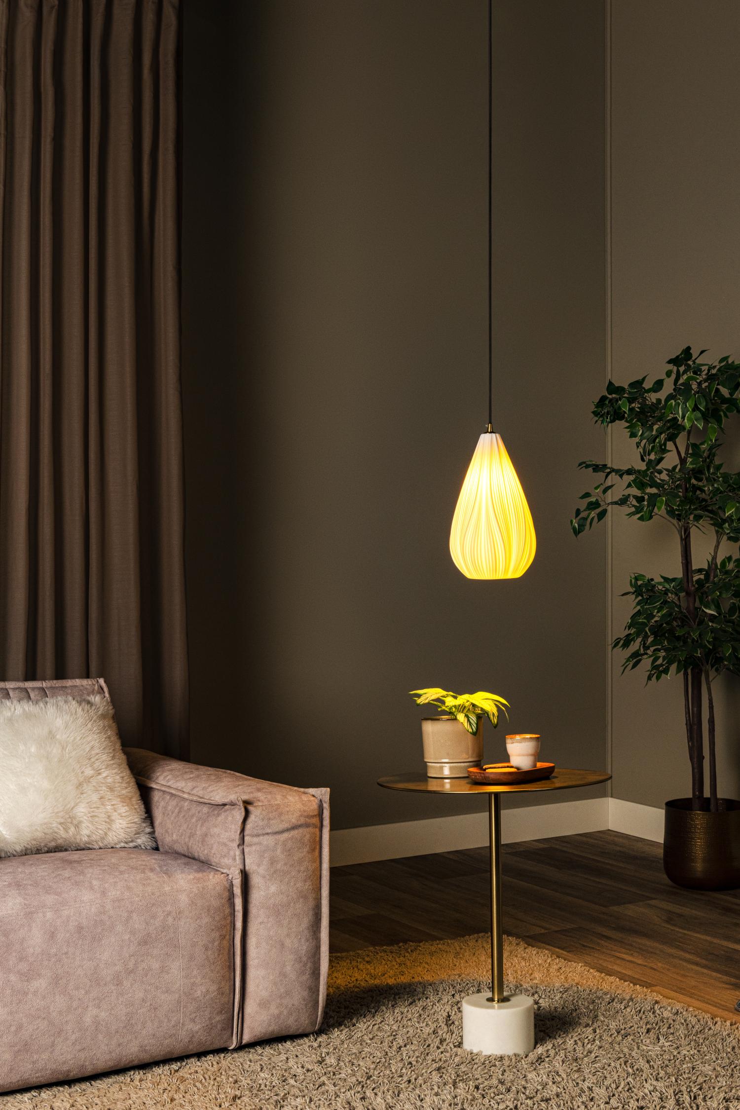 CINZIA - Hanglamp - Ø 18,3 cm - 1xE27 - Wit