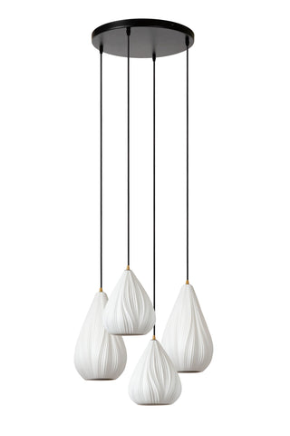 CINZIA - Suspension - Ø 55,5 cm - 4xE27 - Blanc