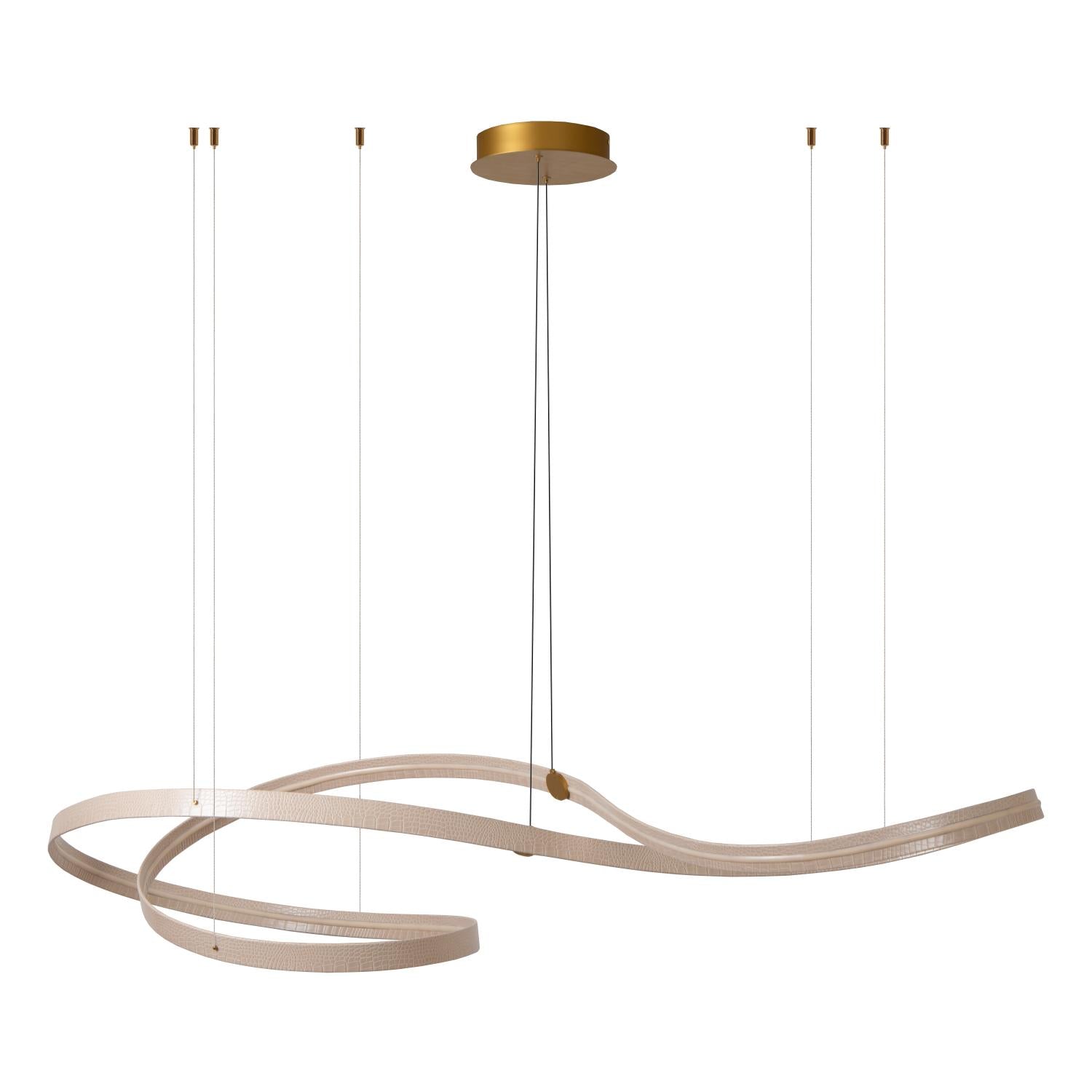 SLALOM - Hanglamp - LED Dimb. - CCT - 1x80W 2200K/4000K - Beige
