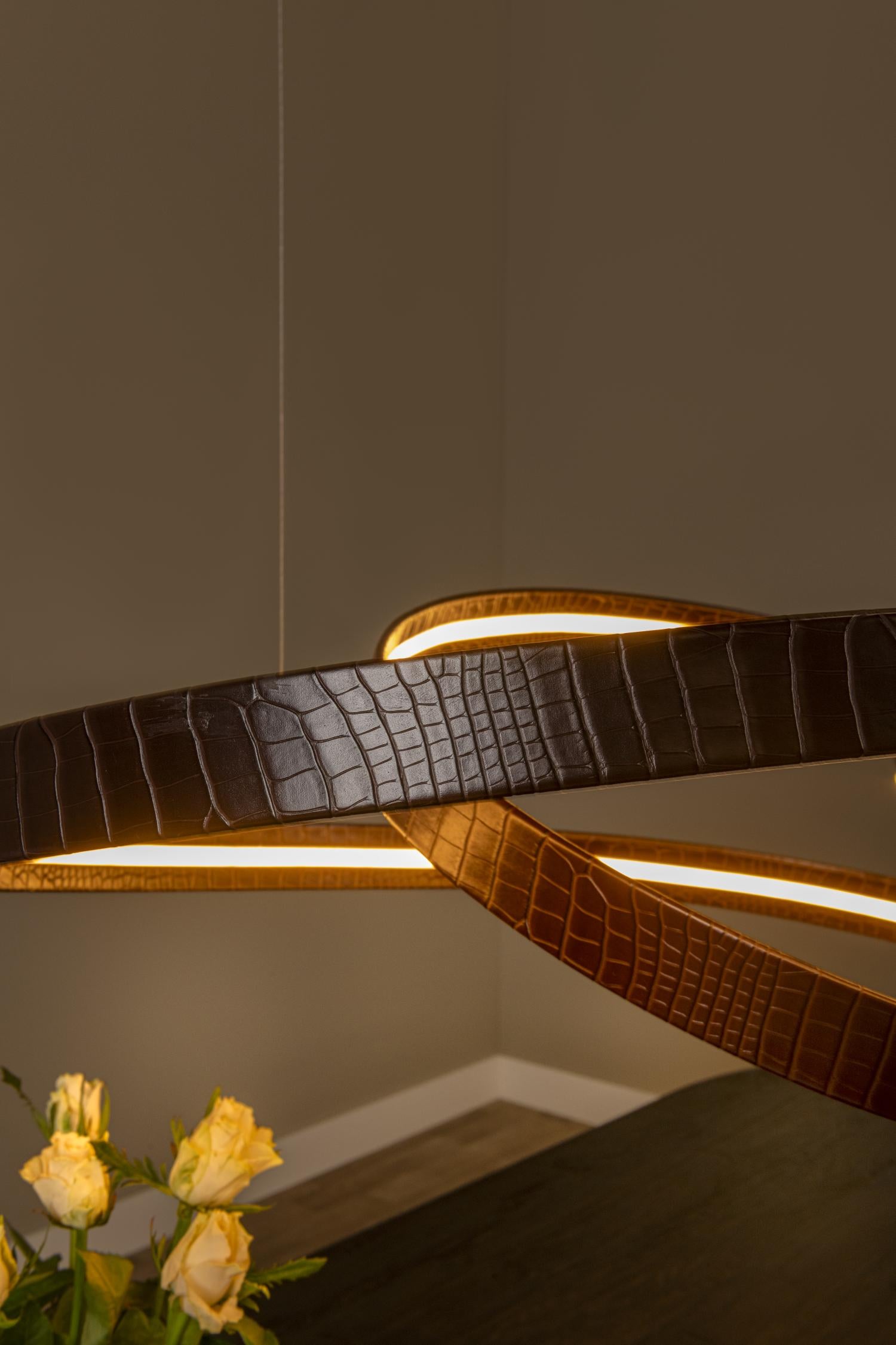 SLALOM - Suspension - LED Dimmable - CCT - 1x80W 2200K/4000K - Café