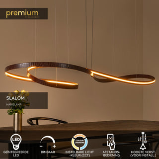 SLALOM - Suspension - LED Dimmable - CCT - 1x80W 2200K/4000K - Café