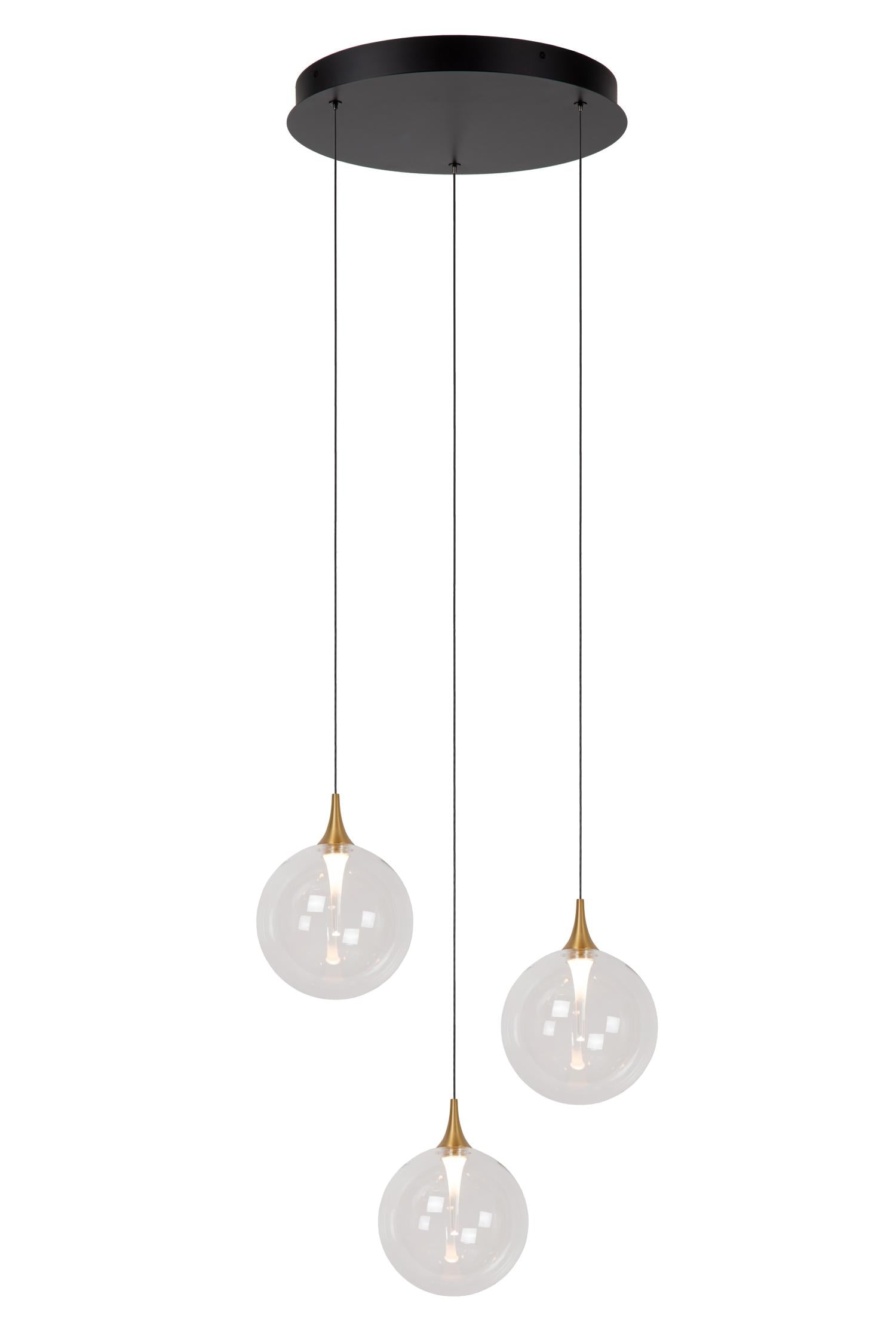 GISELA - Hanglamp - Ø 36 cm - LED Dimb. - 3x4,3W 2700K - Transparant