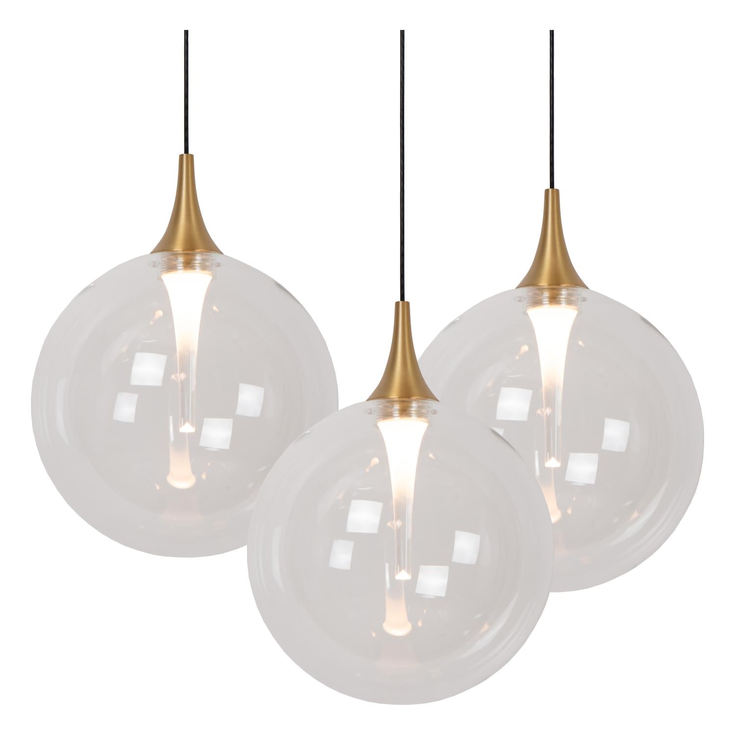 GISELA - Hanglamp - Ø 36 cm - LED Dimb. - 3x4,3W 2700K - Transparant