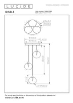 GISELA - Hanglamp - Ø 36 cm - LED Dimb. - 3x4,3W 2700K - Transparant