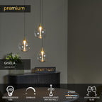 GISELA - Hanglamp - Ø 36 cm - LED Dimb. - 3x4,3W 2700K - Transparant