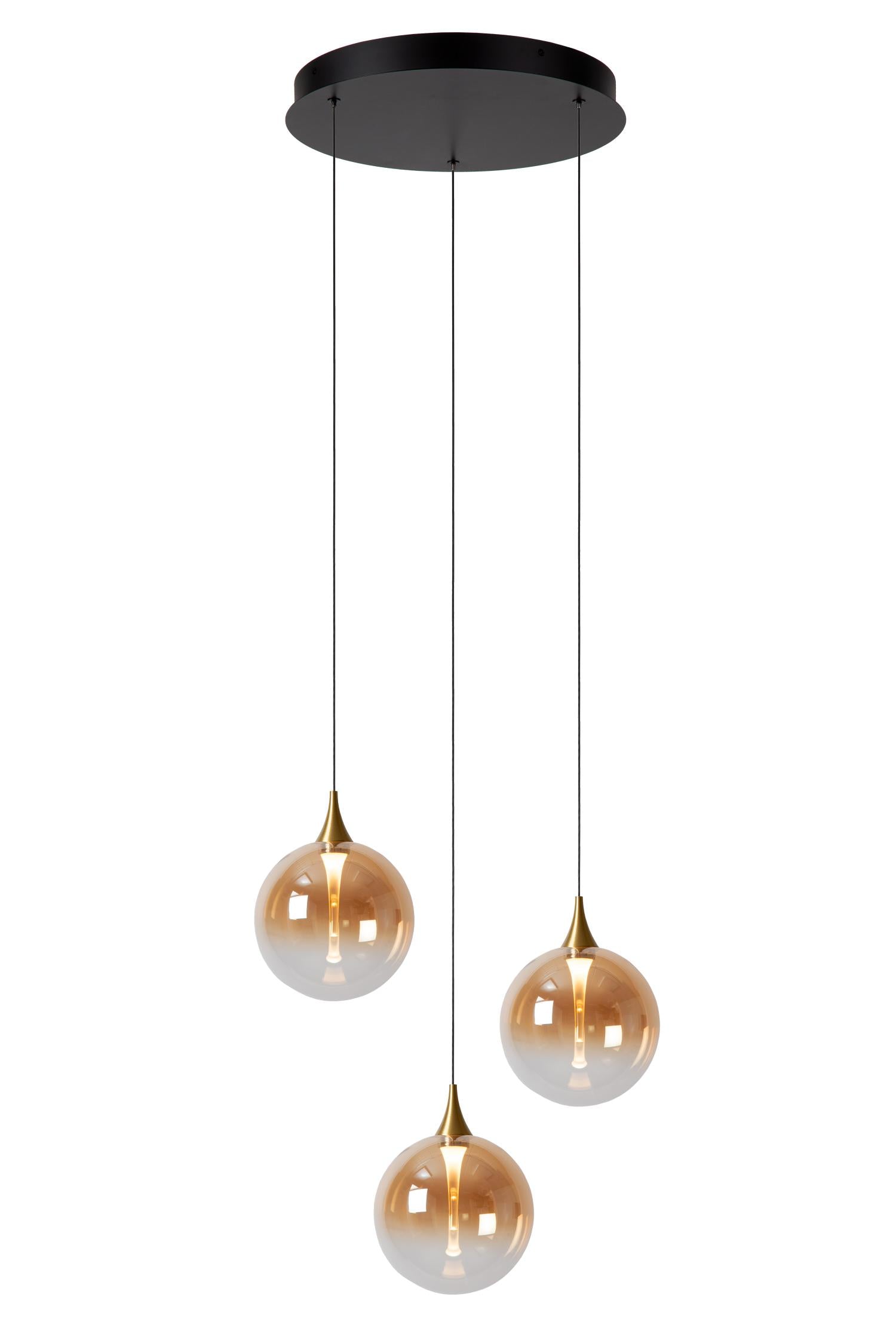 GISELA - Pendant light - Ø 36 cm - LED Dimmable - 3x4,3W 2700K - Amber