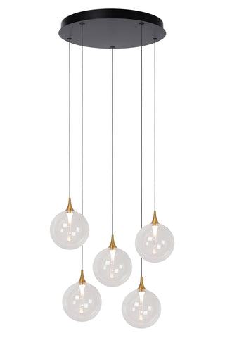 GISELA - Pendant light - Ø 48 cm - LED Dimmable - 5x3,8W 2700K - Transparent