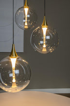 GISELA - Pendant light - Ø 48 cm - LED Dimmable - 5x3,8W 2700K - Transparent