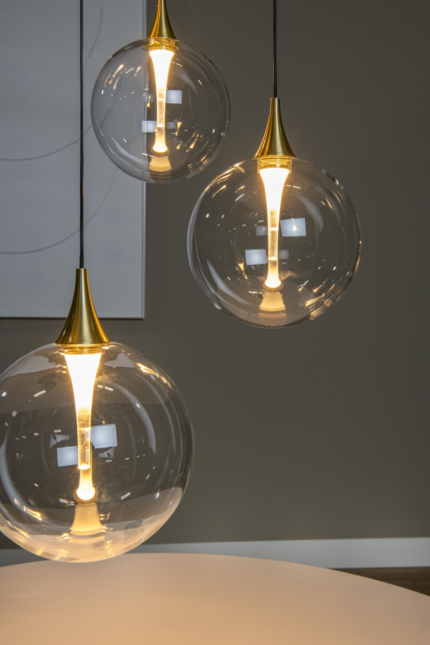 GISELA - Pendant light - Ø 48 cm - LED Dimmable - 5x3,8W 2700K - Transparent
