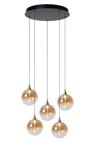 GISELA - Pendant light - Ø 48 cm - LED Dimmable - 5x3,8W 2700K - Amber