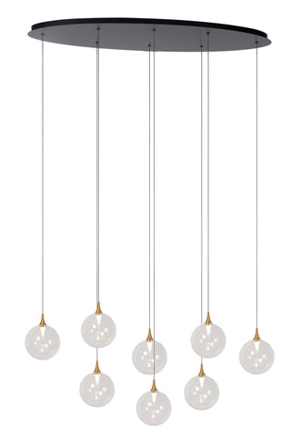 GISELA - Suspension - LED Dimmable - 8x3,9W 2700K - Transparent