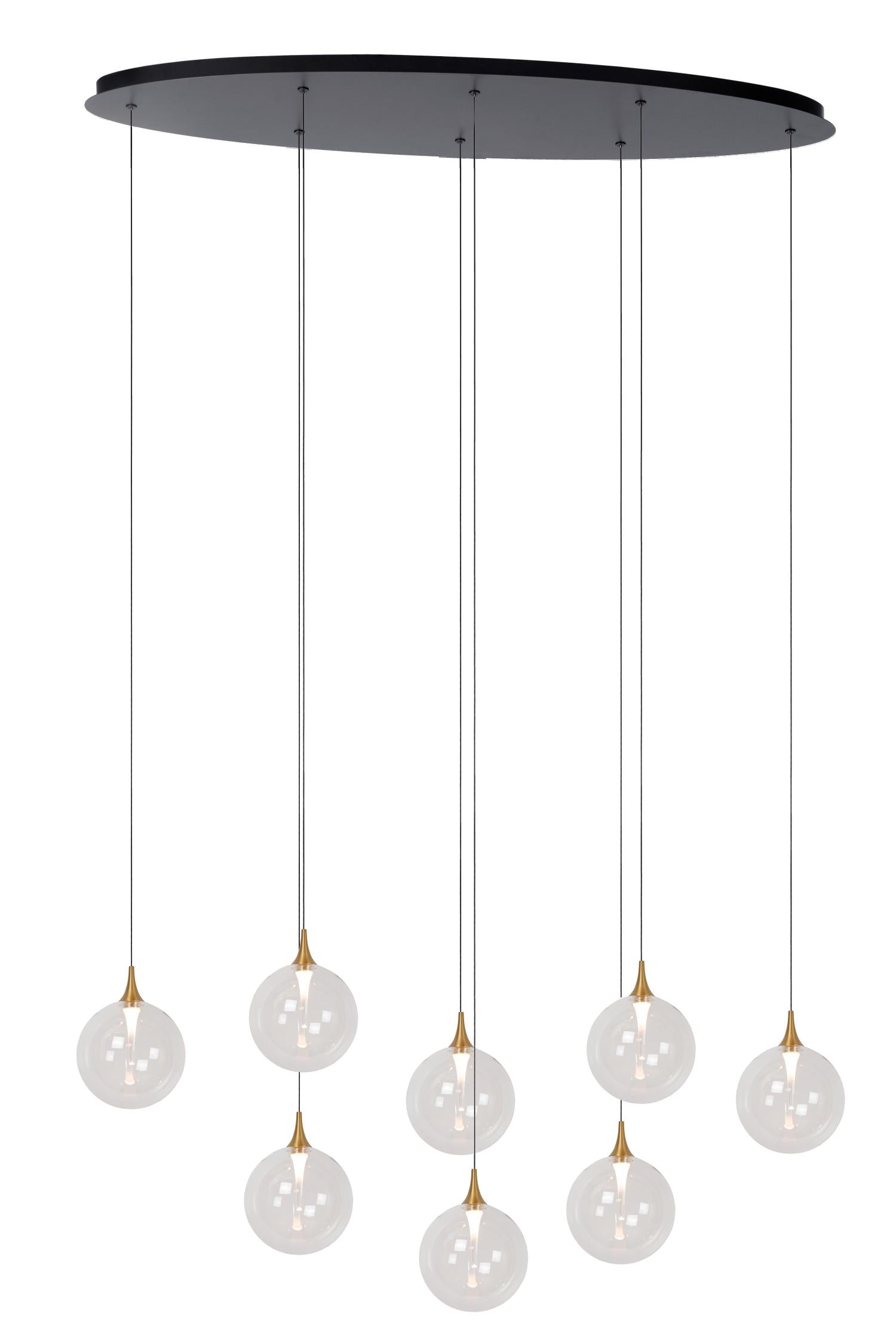 GISELA - Suspension - LED Dimmable - 8x3,9W 2700K - Transparent