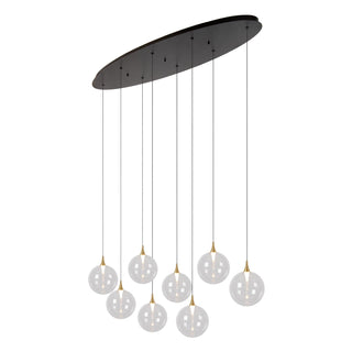 GISELA - Suspension - LED Dimmable - 8x3,9W 2700K - Transparent