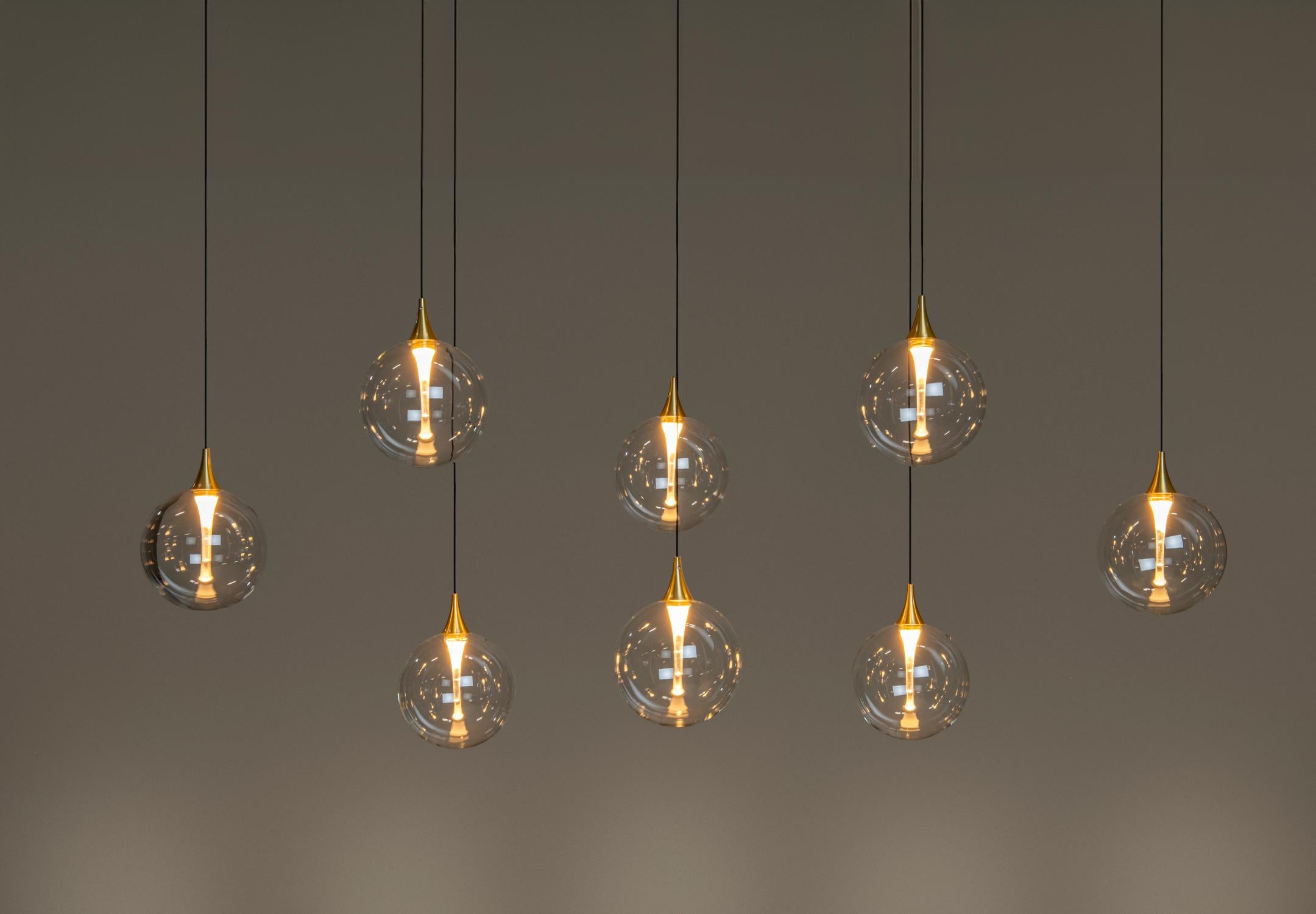 GISELA - Suspension - LED Dimmable - 8x3,9W 2700K - Transparent