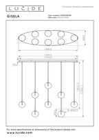 GISELA - Suspension - LED Dimmable - 8x3,9W 2700K - Transparent