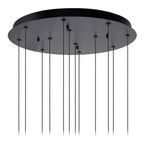 GISELA - Hanglamp - Ø 61 cm - LED Dimb. - 12x3,5W 2700K - Geschikt voor vide en hoge plafonds - Transparant