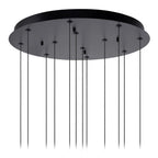 GISELA - Hanglamp - Ø 61 cm - LED Dimb. - 12x3,5W 2700K - Geschikt voor vide en hoge plafonds - Transparant