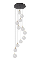 GISELA - Hanglamp - Ø 61 cm - LED Dimb. - 12x3,5W 2700K - Geschikt voor vide en hoge plafonds - Transparant