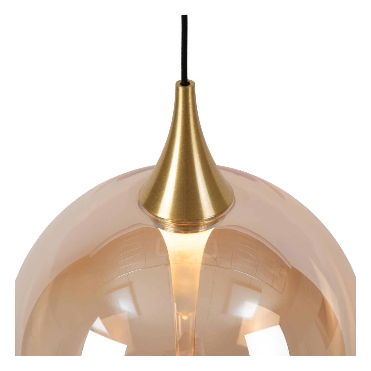GISELA - Pendant light - Ø 61 cm - LED Dimmable - 12x3,5W 2700K - Suitable for voids and high ceilings - Amber