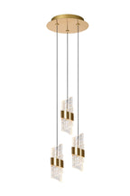 KLIGANDE - Pendant light - Ø 25 cm - LED Dimmable - 3x8W 2700K - Matt Gold / Brass