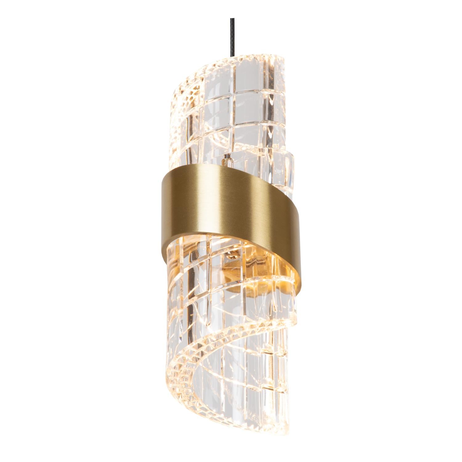 KLIGANDE - Pendant light - Ø 25 cm - LED Dimmable - 3x8W 2700K - Matt Gold / Brass