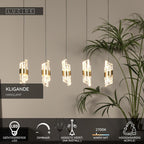 KLIGANDE - Hanglamp - LED Dimb. - 5x7,8W 2700K - Mat Goud / Messing