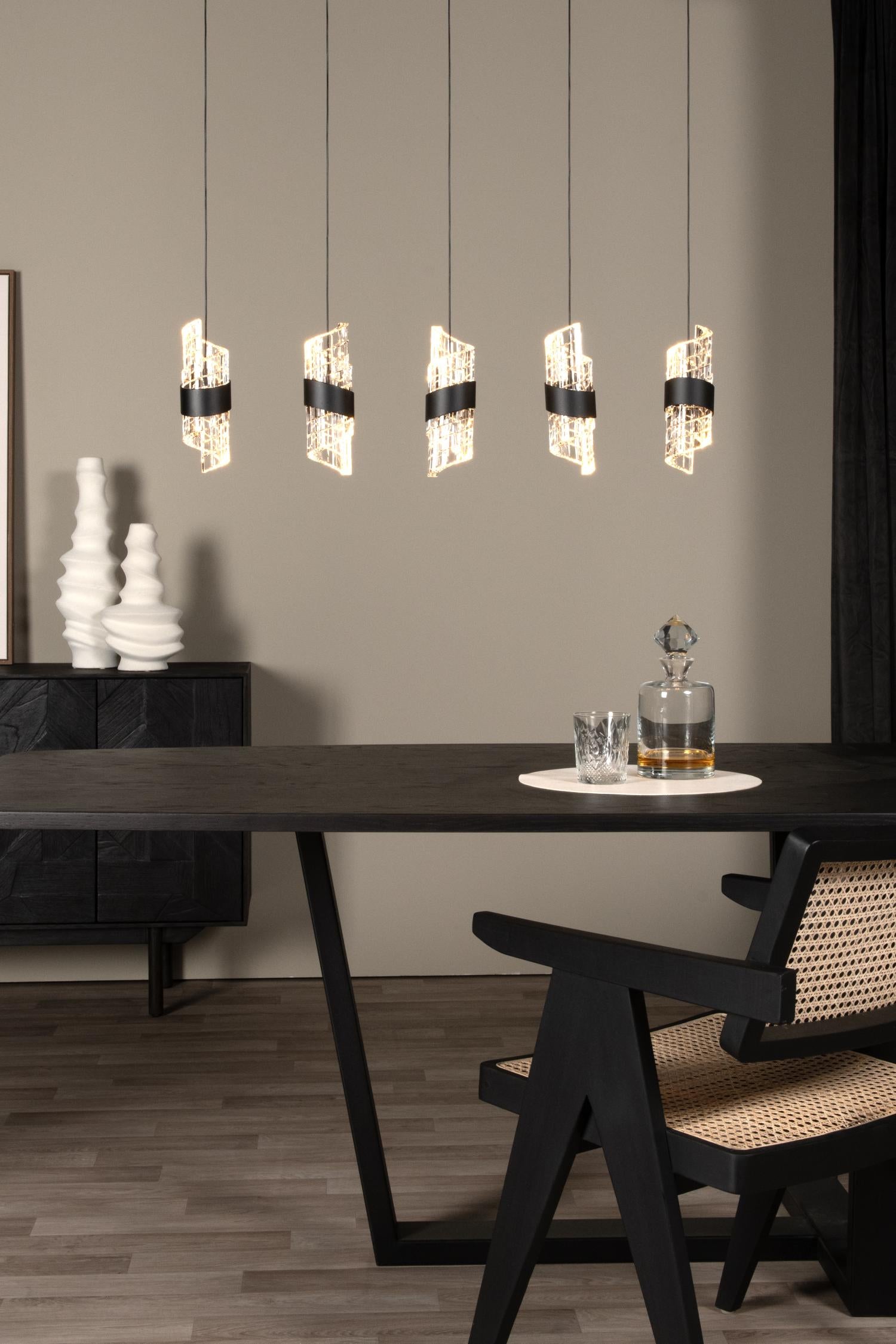 KLIGANDE - Suspension - LED Var. - 5x7,8W 2700K - Noir