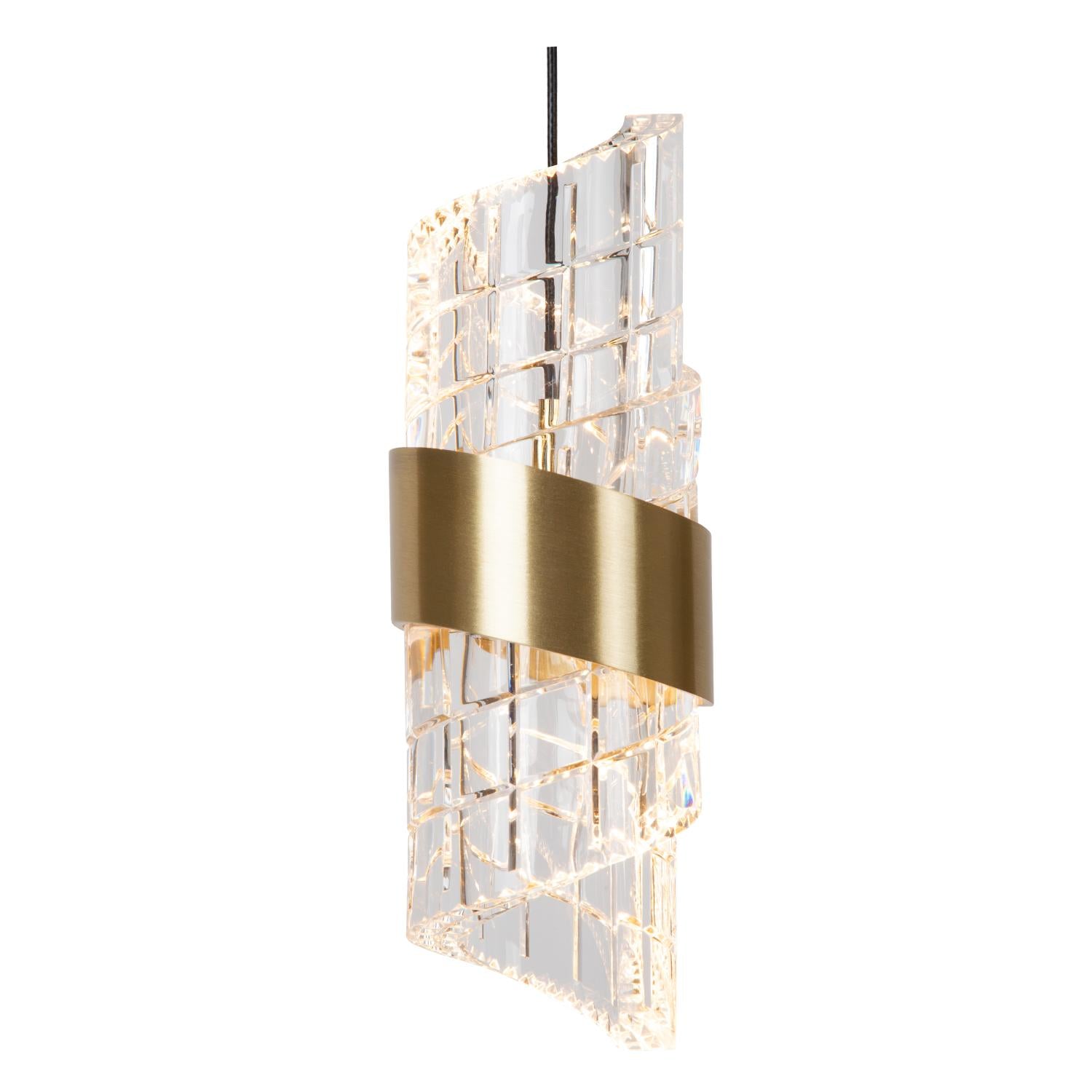 KLIGANDE - Pendant light - Ø 30 cm - LED Dimmable - 5x8W 2700K - Matt Gold / Brass
