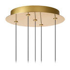 KLIGANDE - Pendant light - Ø 30 cm - LED Dimmable - 5x8W 2700K - Matt Gold / Brass