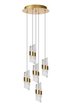 KLIGANDE - Pendant light - Ø 30 cm - LED Dimmable - 5x8W 2700K - Matt Gold / Brass