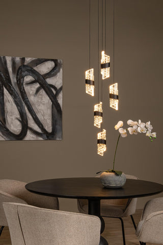 KLIGANDE - Pendant light - Ø 30 cm - LED Dimmable - 5x8W 2700K - Black