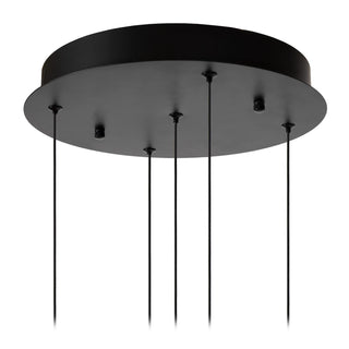 SENTUBAL - Pendant light - Ø 35 cm - LED Dimmable - 5x5.2W 2700K - Black