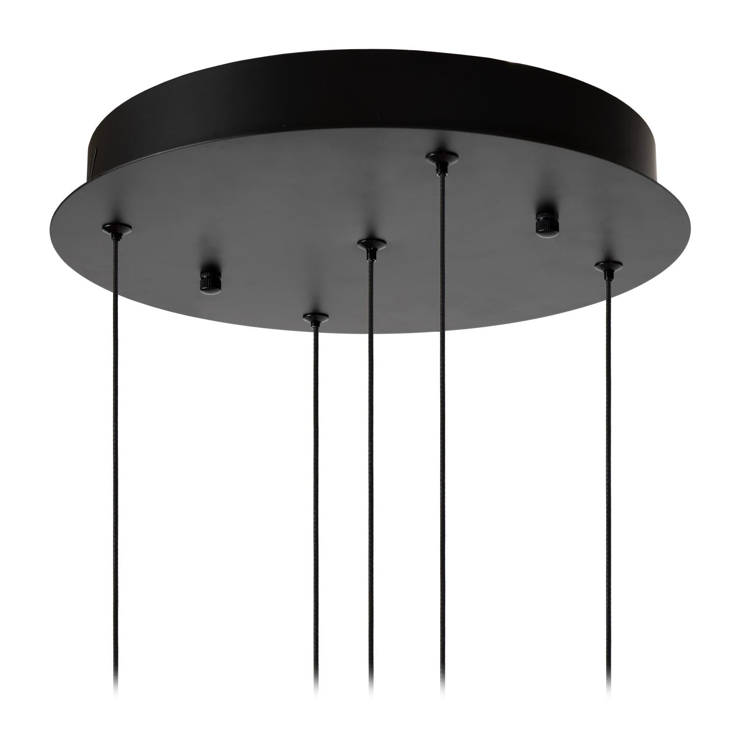 SENTUBAL - Pendant light - Ø 35 cm - LED Dimmable - 5x5.2W 2700K - Black