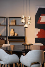 SENTUBAL - Pendant light - Ø 35 cm - LED Dimmable - 5x5.2W 2700K - Black